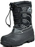 ARCTIV8 KNORTH New Casual Everyday Little Kid/Big Kid Fur Insole Lace/Zip Up Padded Ankle Hiking Outdoor Boots BLACK SIZE 12